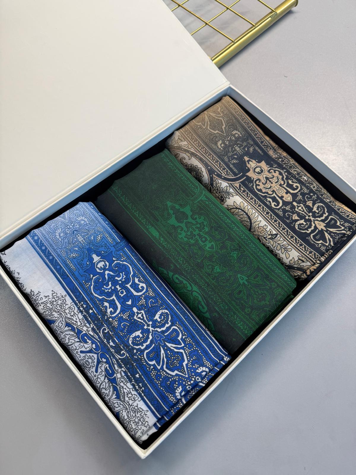 En Çok Satan 3’Lü Etro Etnik Pamuk ipek Şal KT100227 – Avantajlı Set