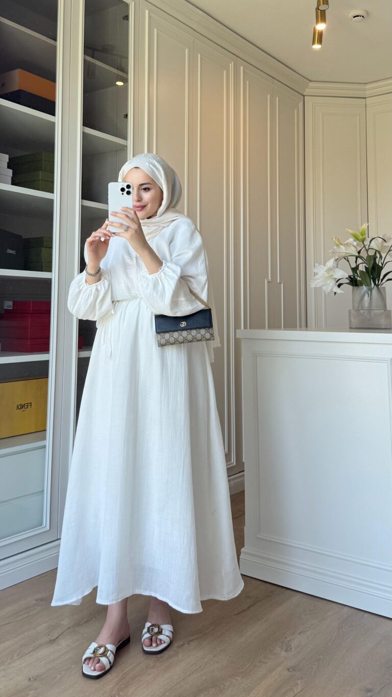 Perla Elbise L100200 - Beyaz (Astarlı)