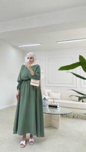 Perla Elbise L100200 - Haki