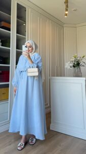 Perla Elbise  L100200 - Mavi