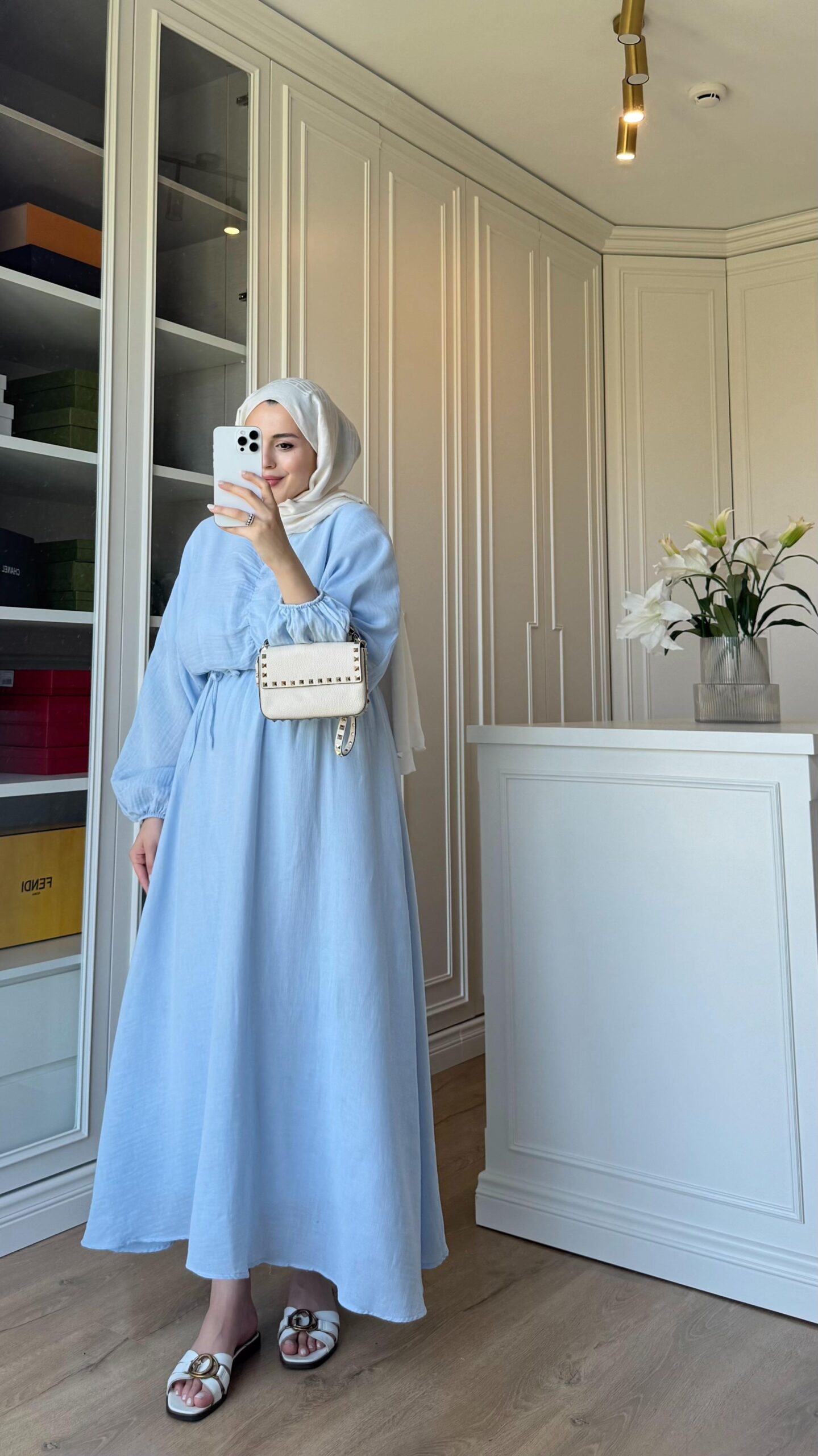 Perla Elbise  L100200 - Mavi