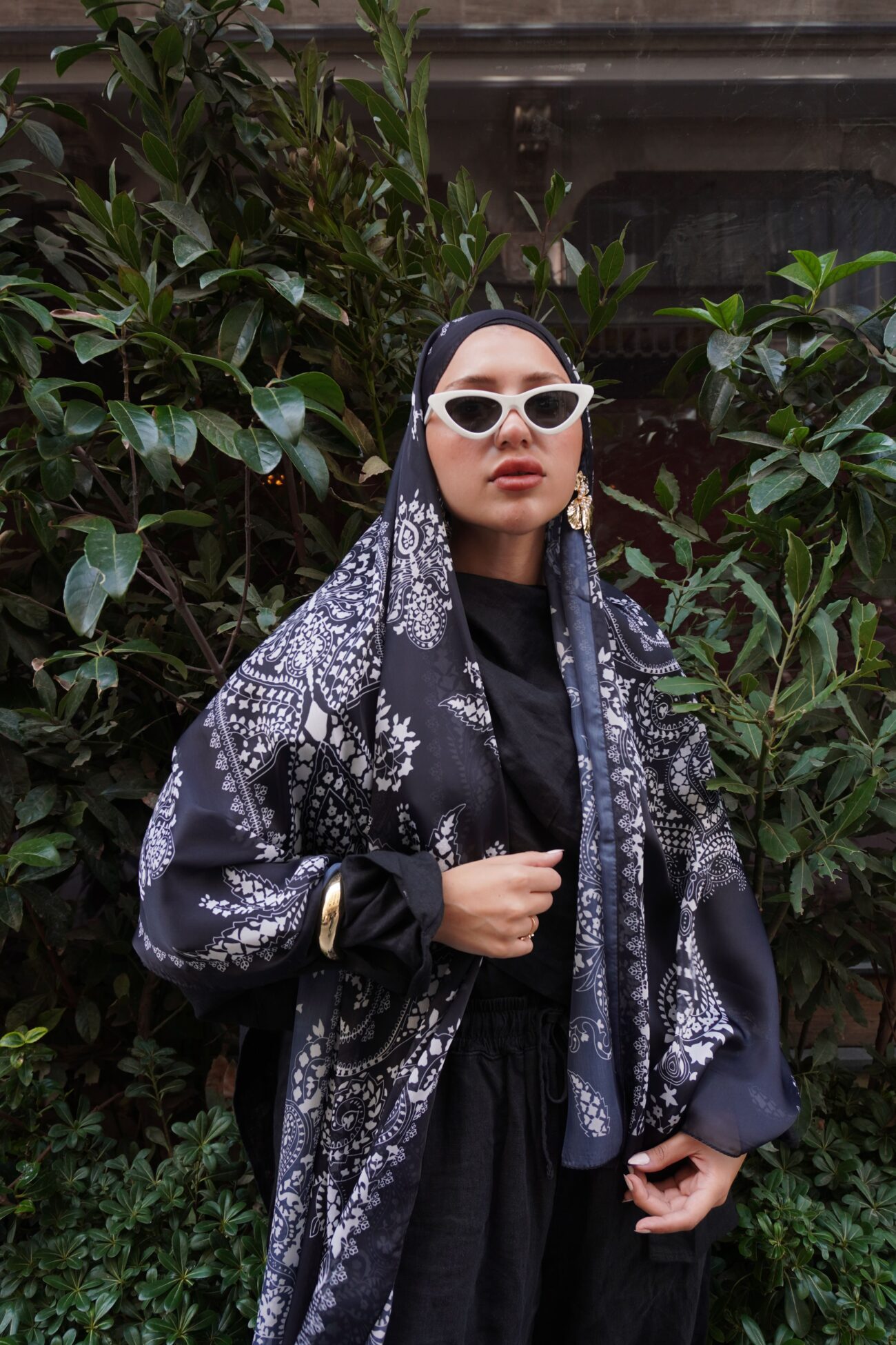 Havai Şal Serisi- 469-001- V-16 - Siyah - Görsel 3