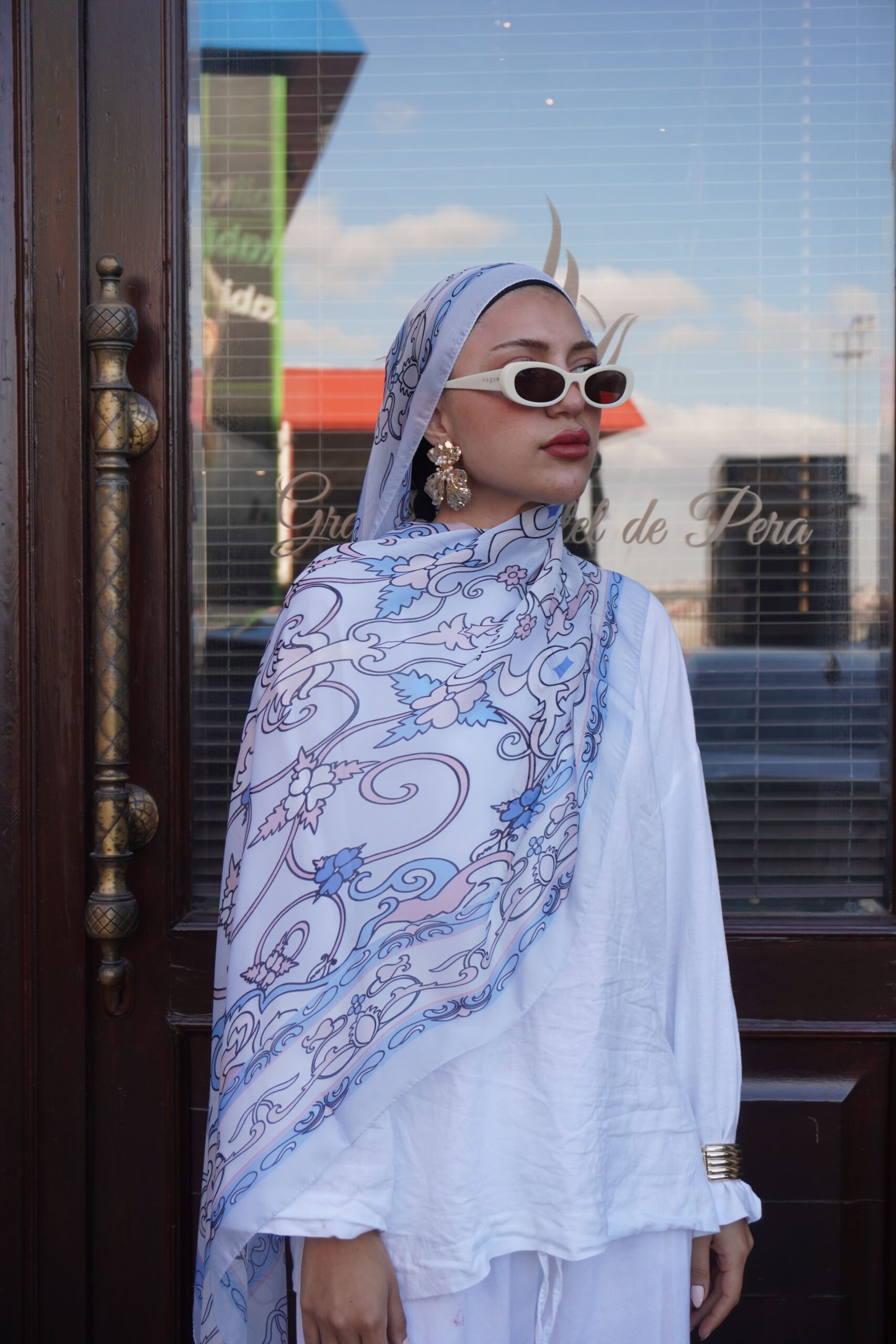 Zerefşan Şal Serisi- 469-003- V-5 - Buz Mavi - Görsel 4