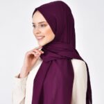 Oxygen His Serisi Pamuk Şal - Mürdüm