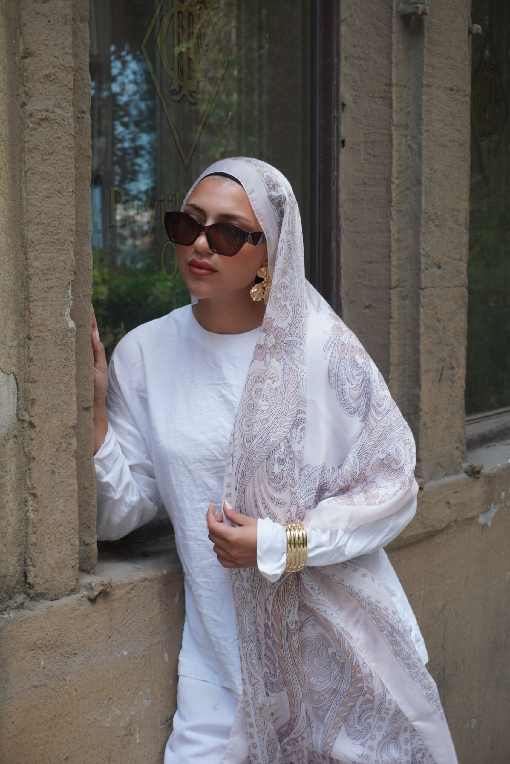 New Zuhur Şal Serisi- 469-002- V-8 - Karamel - Görsel 5