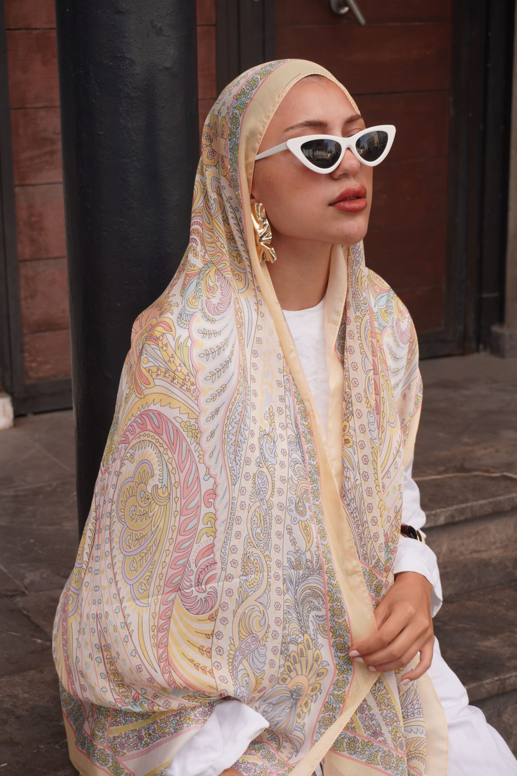 New Zuhur Şal Serisi- 469-002- V-3 - Limon - Görsel 2