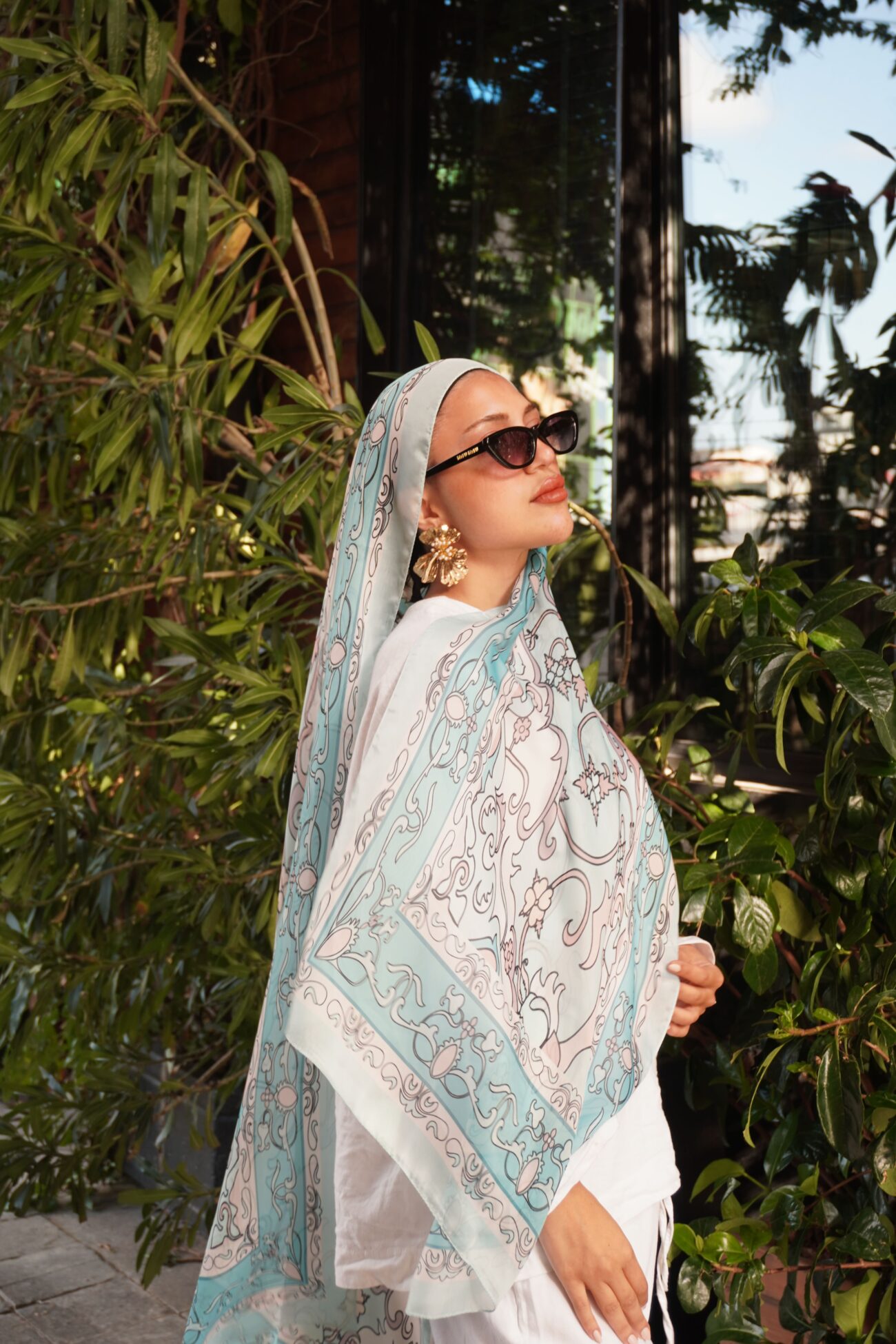 Zerefşan Şal Serisi- 469-003- V-7 - Turkuaz - Görsel 2