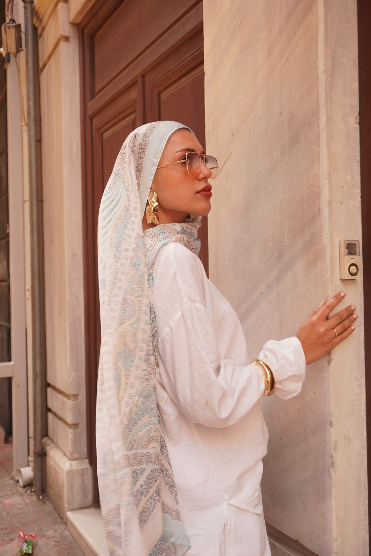 New Zuhur Şal Serisi- 469-002- V-7 - Buz Mavi - Görsel 4