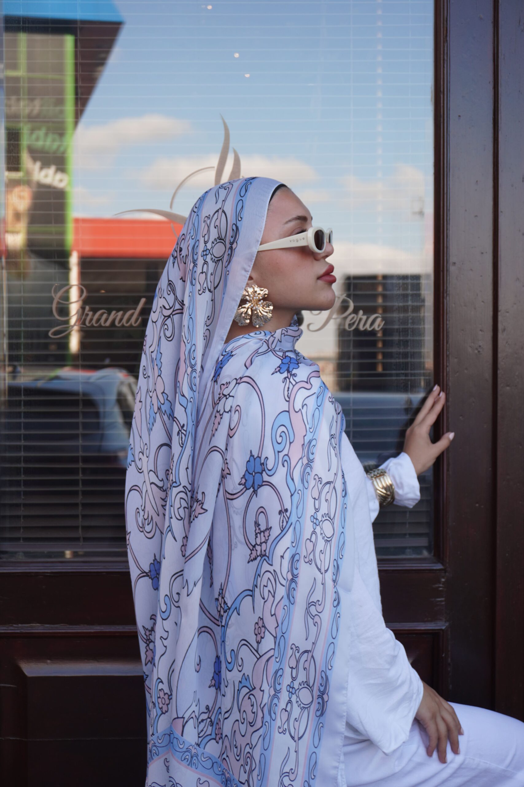 Zerefşan Şal Serisi- 469-003- V-5 - Buz Mavi - Görsel 3