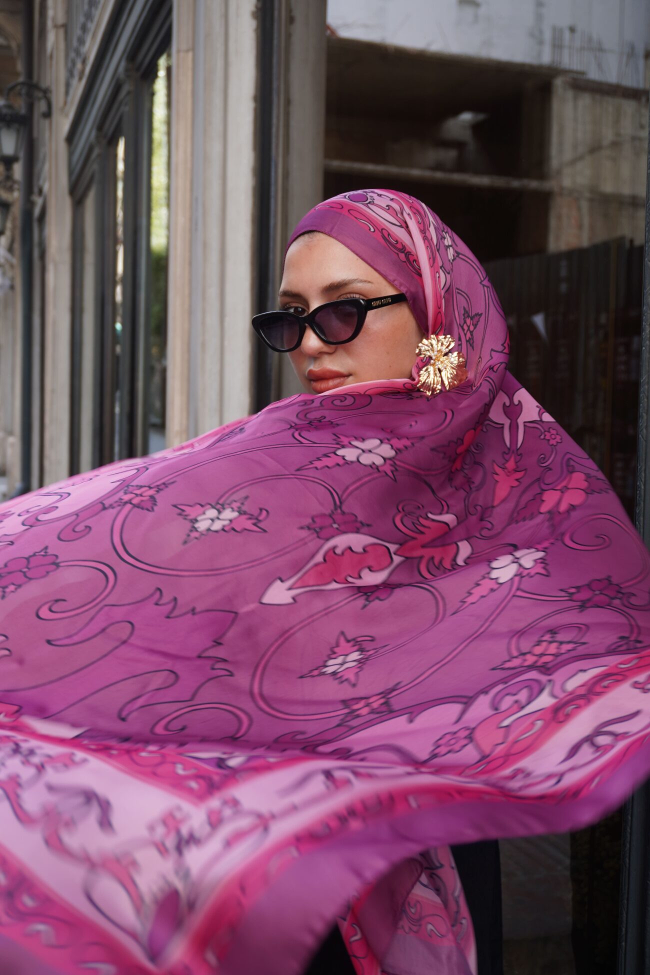 Zerefşan Şal Serisi- 469-003- V-13 - Vişne - Görsel 3