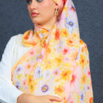 Eleya Şal Serisi - 469-008 - V- 1 -  Ayçiçeği