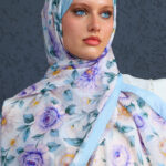 Eleya Şal Serisi - 469-008 - V- 6 -  Gök Mavi