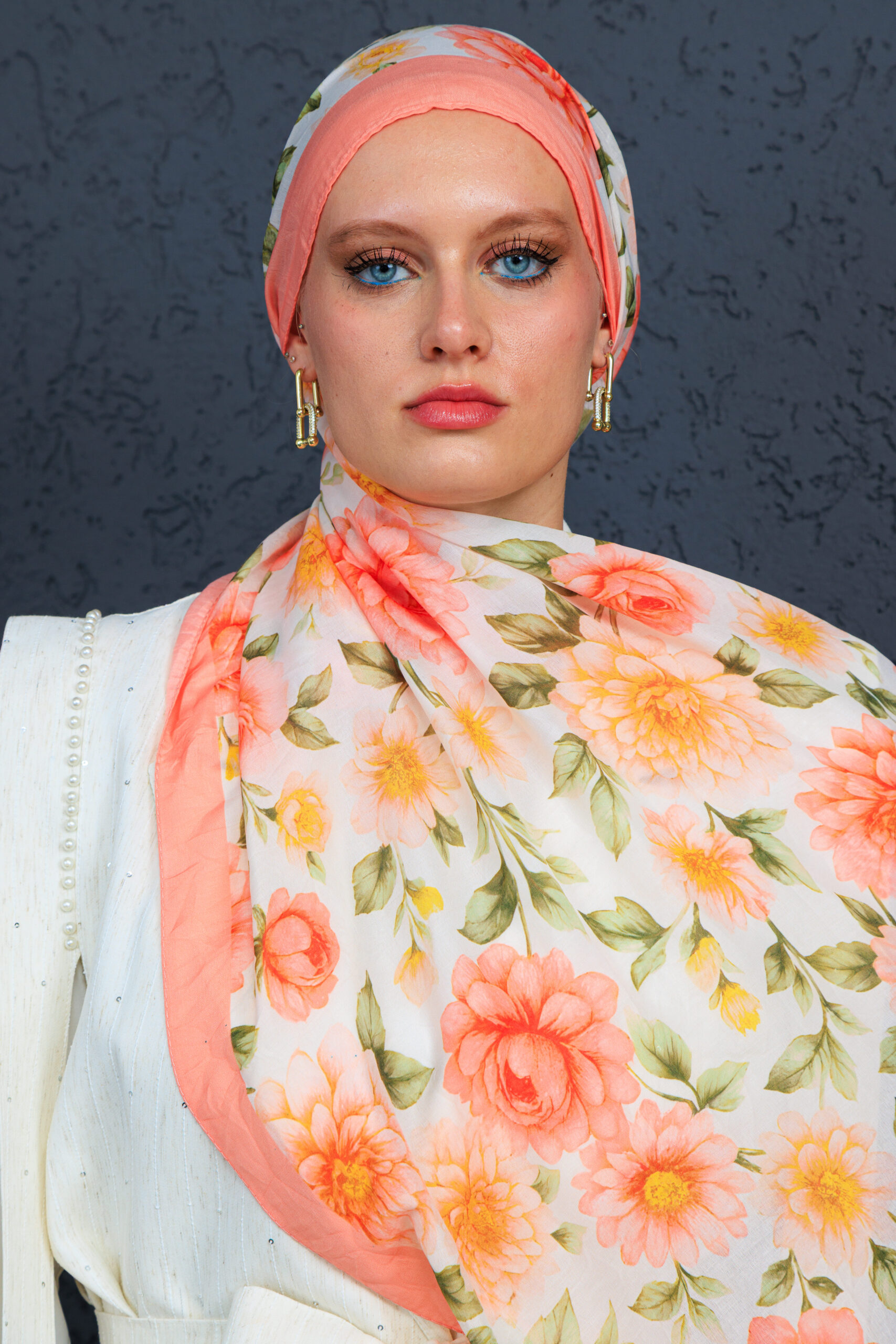 İbiza Şal Serisi- 469-004- V-4 - Şeftali