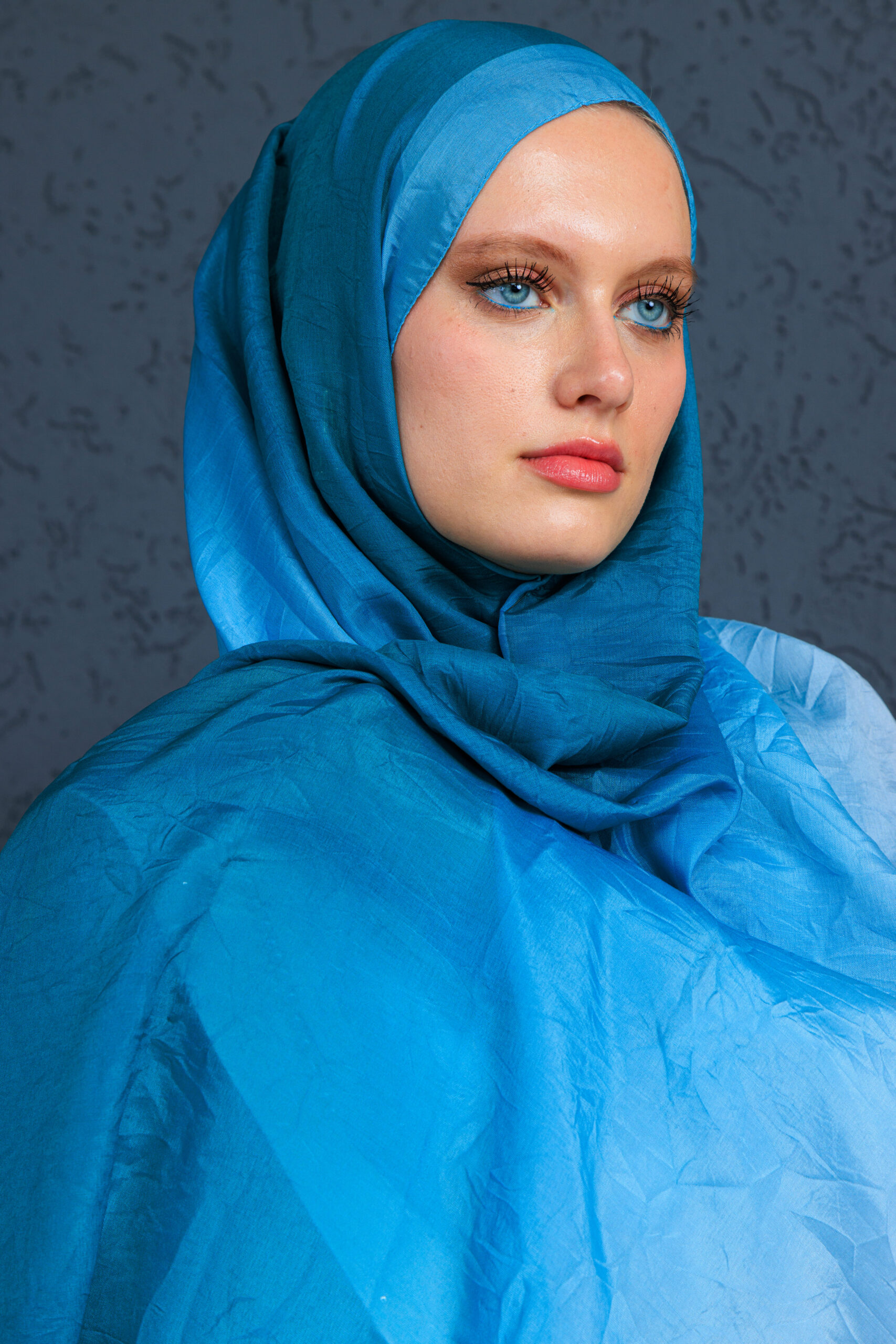 Lodos Şal Serisi- Z-2240 - V-14  - Okyanus - Görsel 4