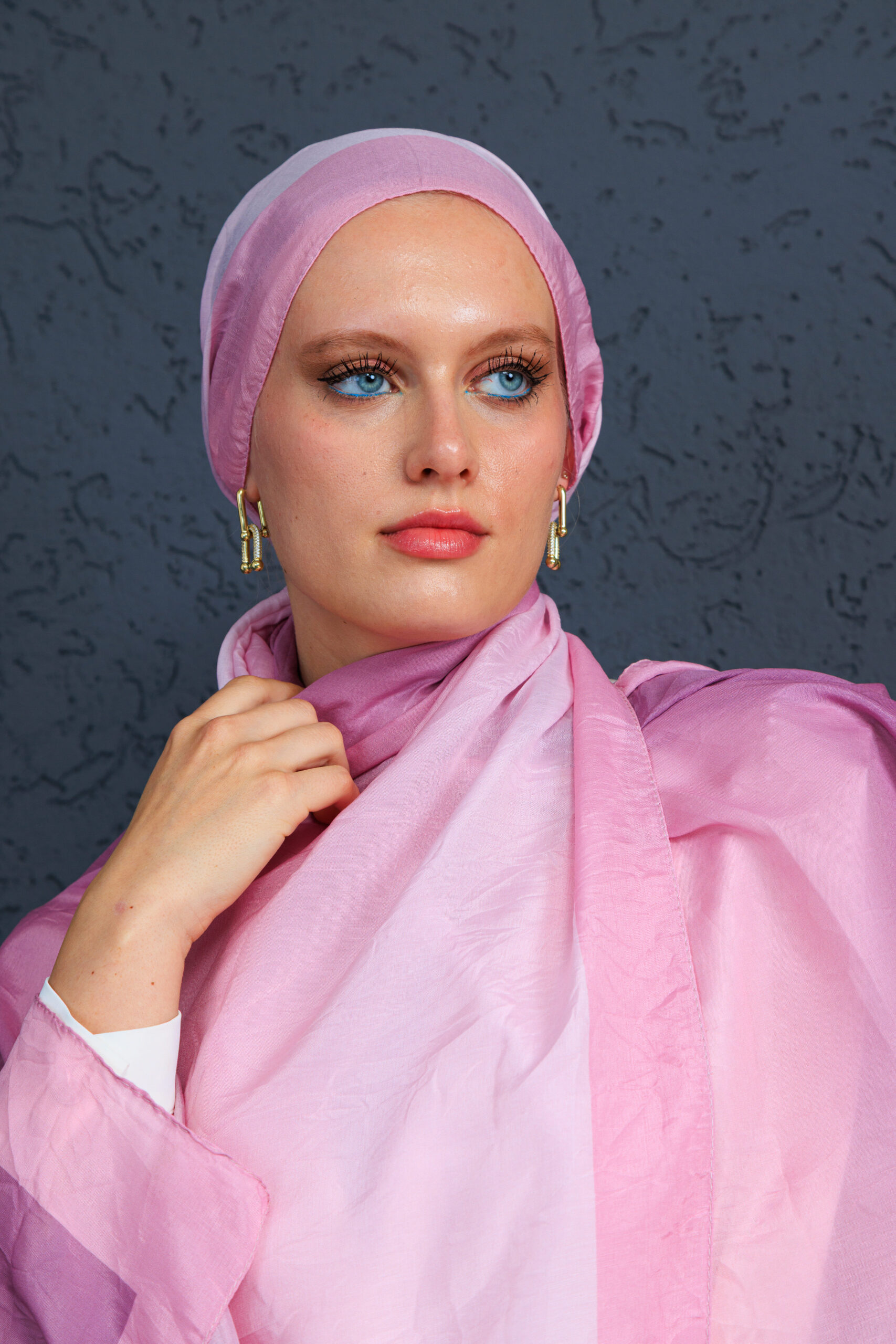 Lodos Şal Serisi- Z-2240 - V-25  - Derin Pembe - Görsel 5