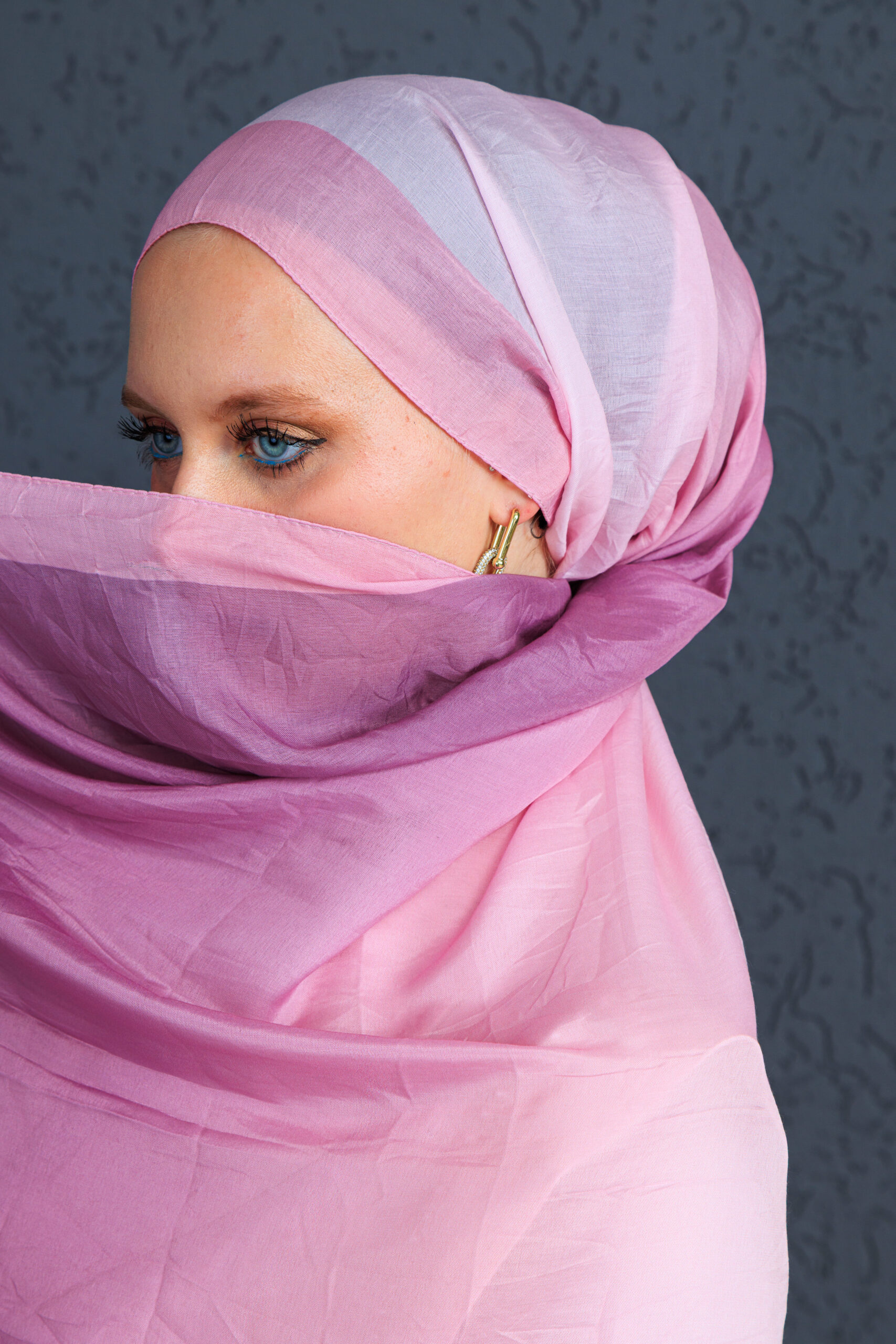 Lodos Şal Serisi- Z-2240 - V-25  - Derin Pembe - Görsel 2