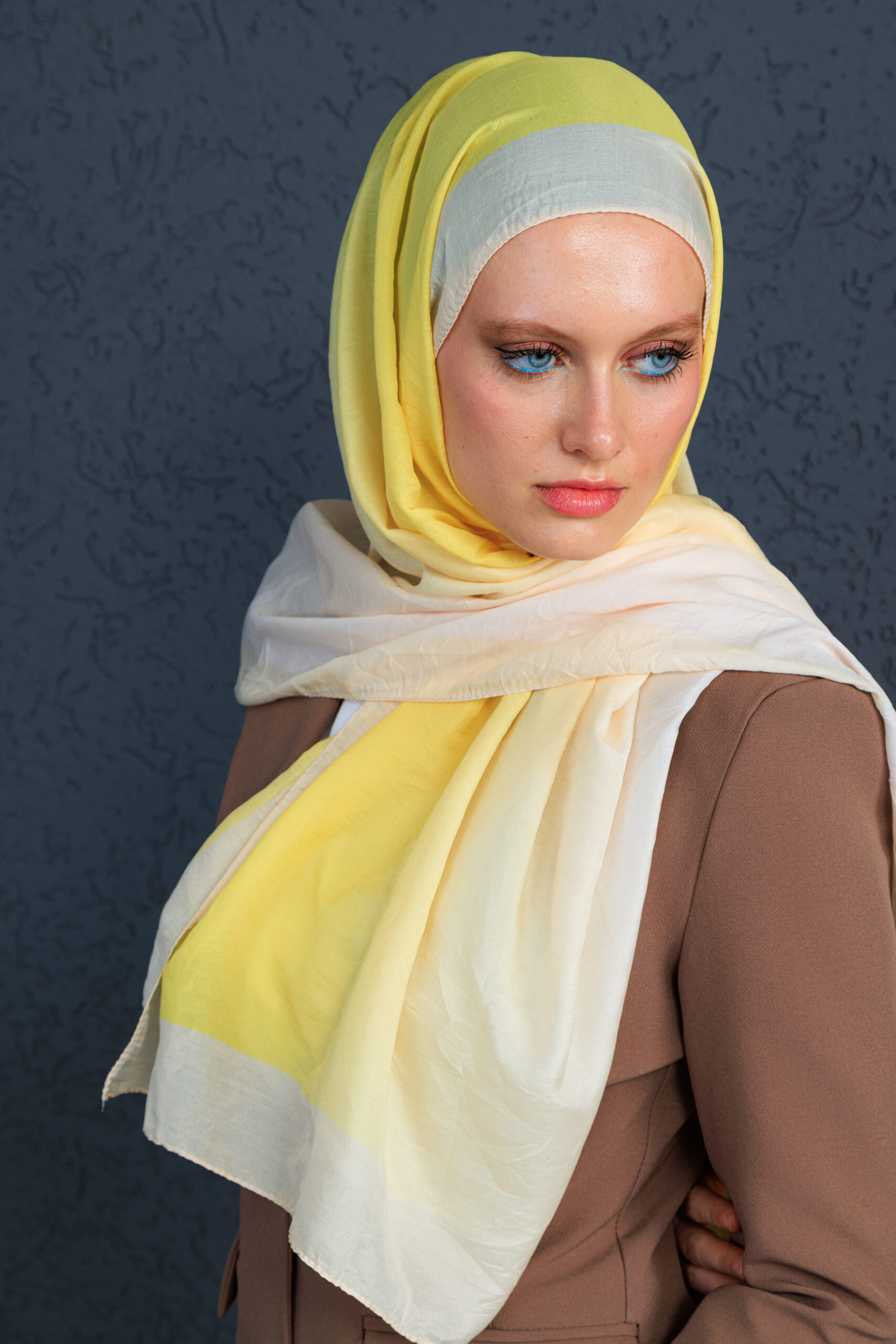 Lotus Şal Serisi- Z-2240 - V-2  - Ayçiçeği - Görsel 5