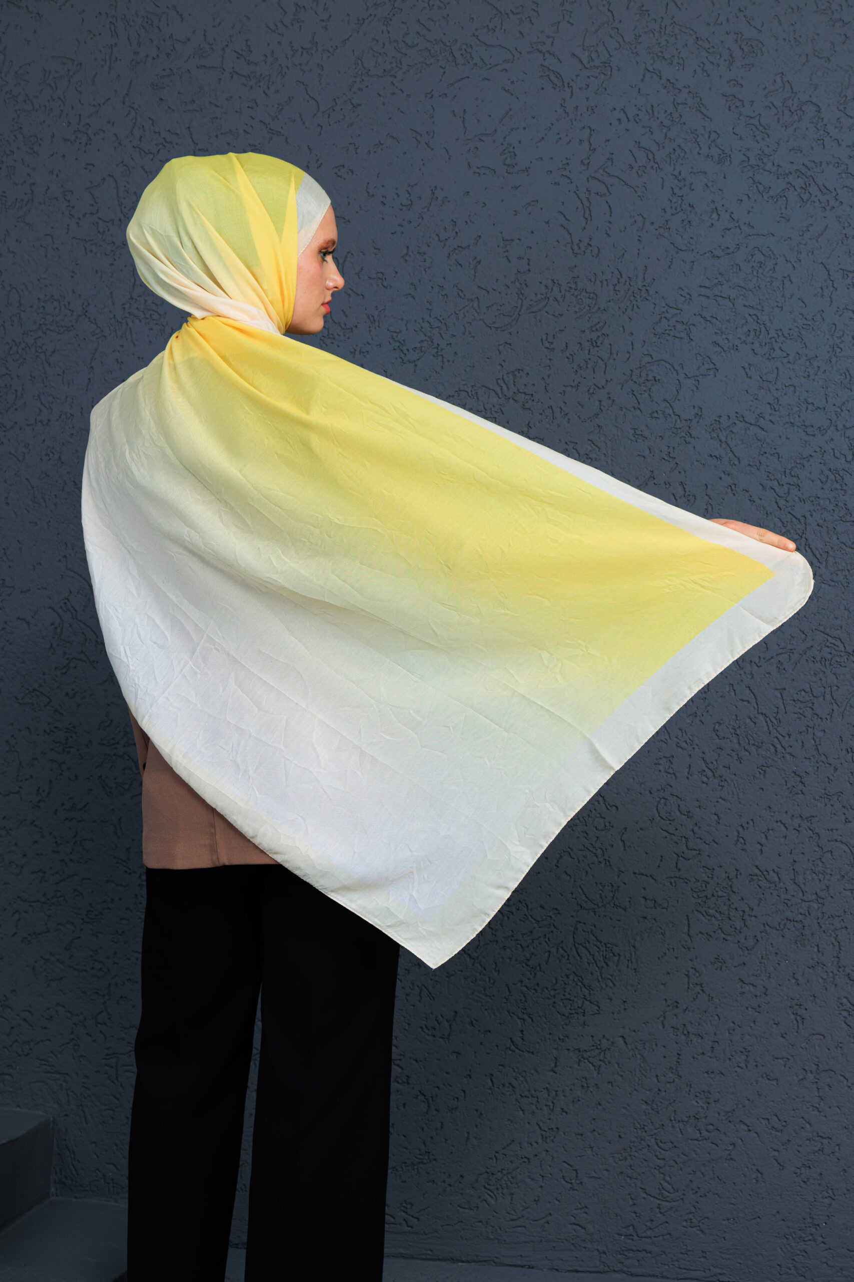 Lotus Şal Serisi- Z-2240 - V-2  - Ayçiçeği - Görsel 4