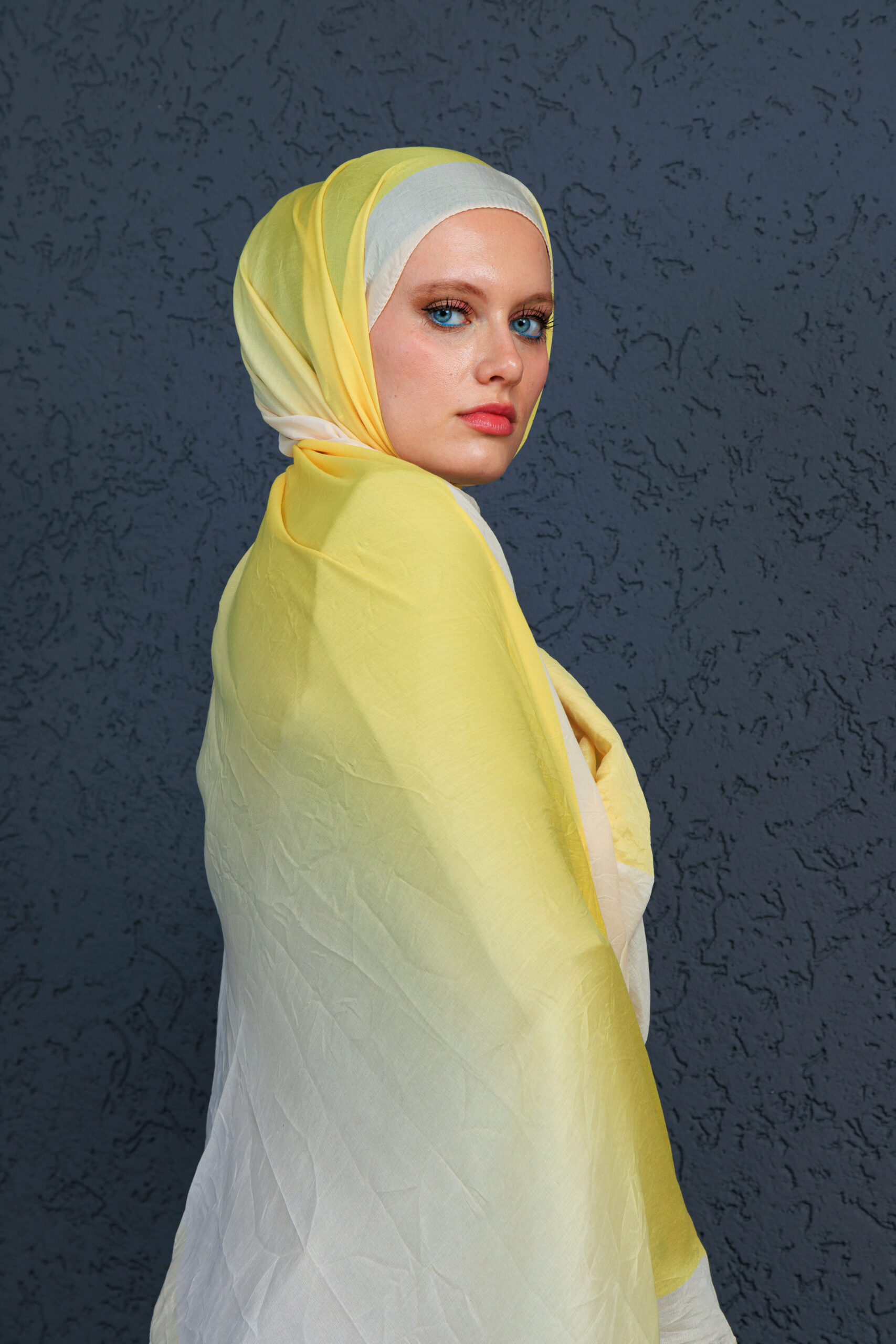 Lotus Şal Serisi- Z-2240 - V-2  - Ayçiçeği - Görsel 3