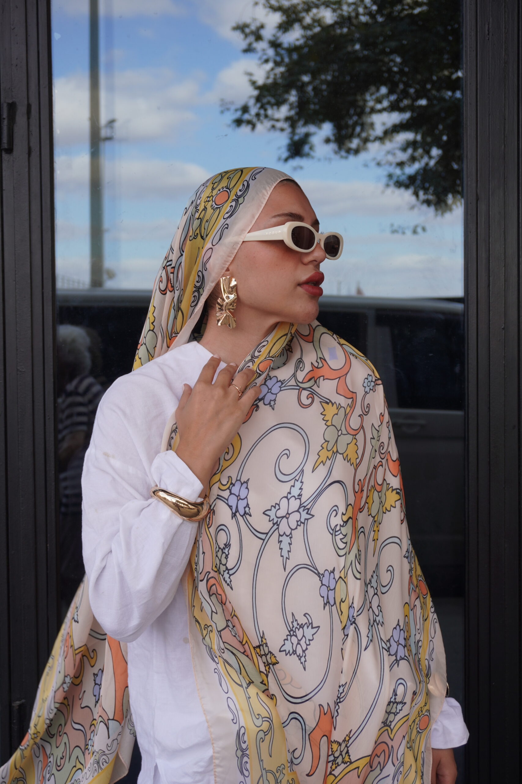 Zerefşan Şal Serisi- 469-003- V-9 -  Ayçiçeği - Görsel 5