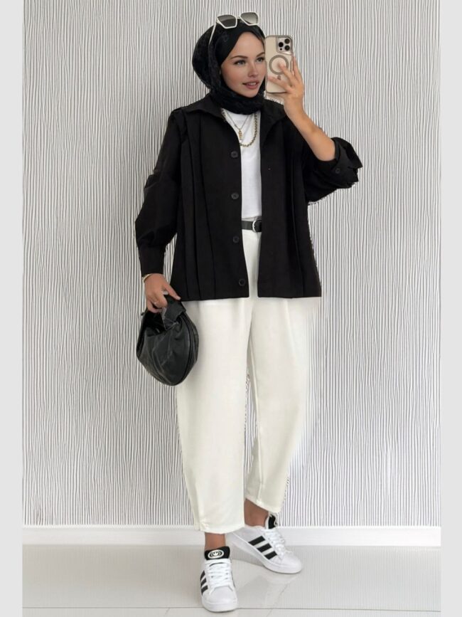 Zara Bomber Trençkot  DŞ100237 - Siyah