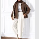 Zara Bomber Trençkot  DŞ100237 - Kahverengi