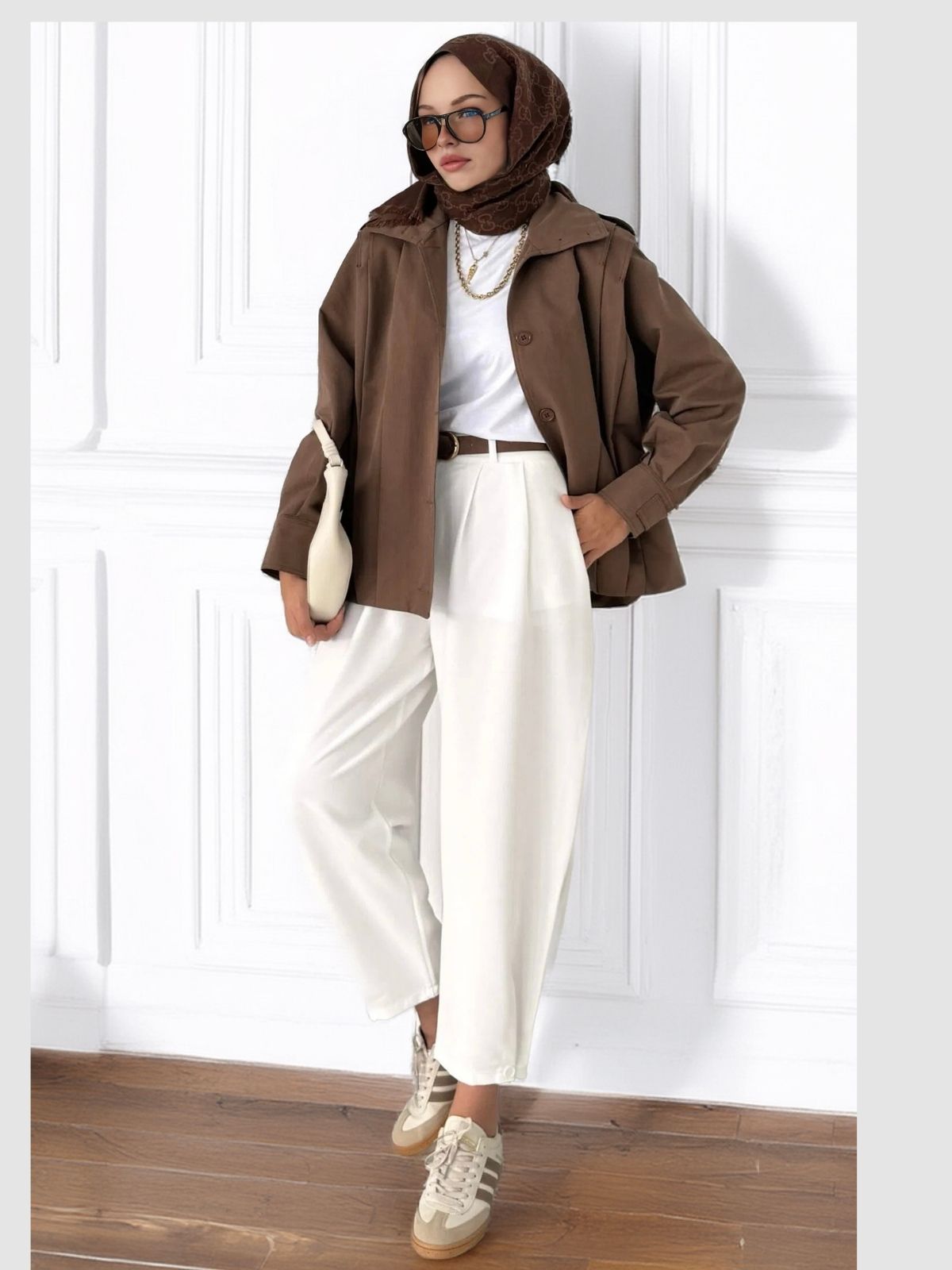 Zara Bomber Trençkot  DŞ100237 - Kahverengi