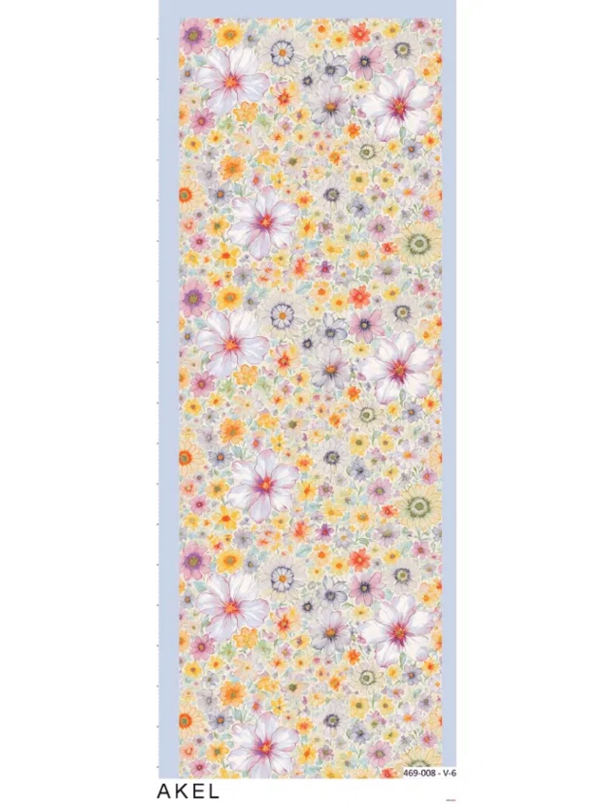 Eleya Şal Serisi - 469-008 - V- 6 -  Gök Mavi - Görsel 4