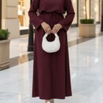 Oysho Elbise L100221 - Bordo