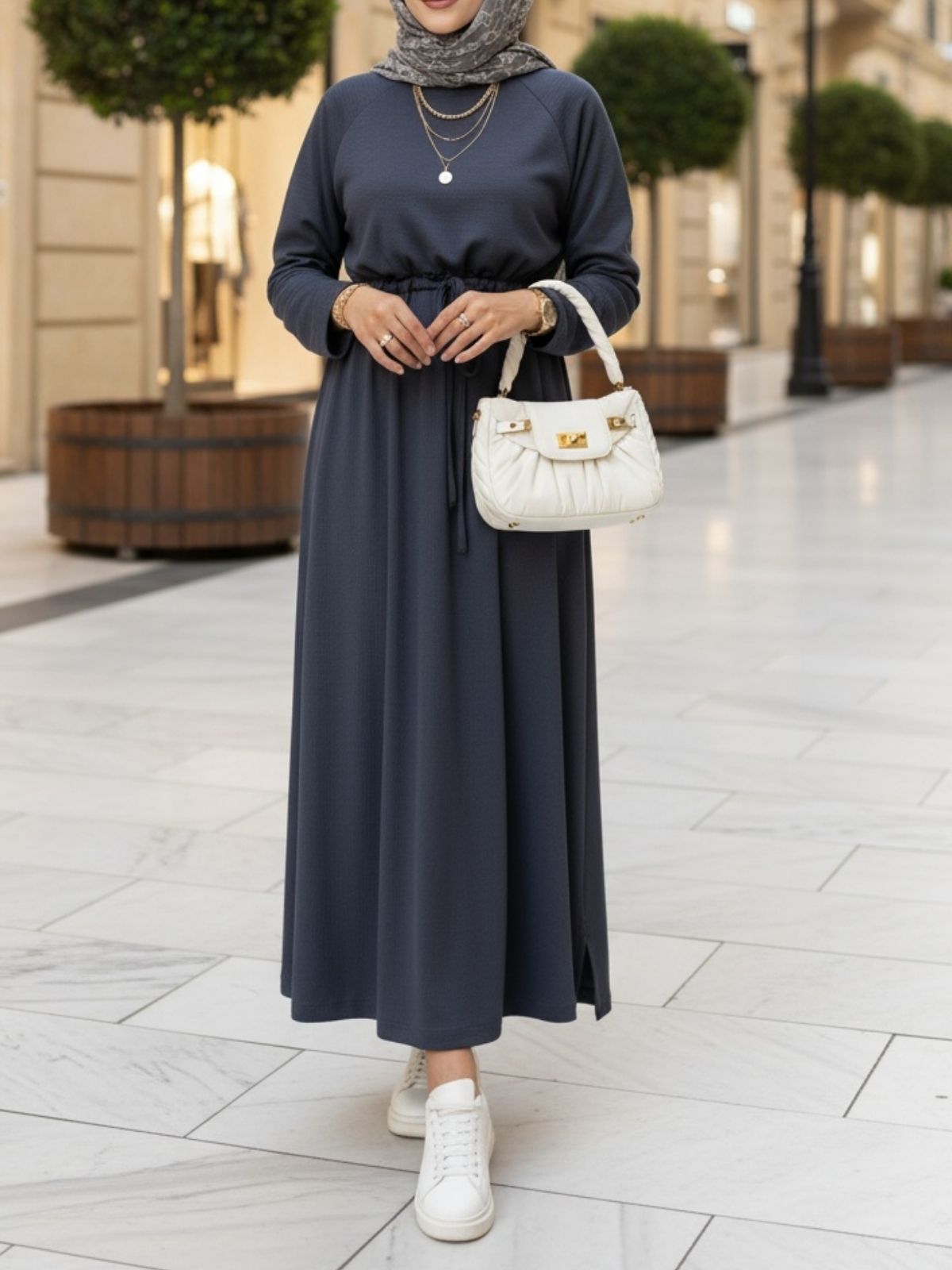 Oysho Elbise L100221 - Füme