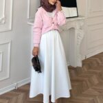 Scuba Kloş Kesim Etek  ETK100260  - Beyaz