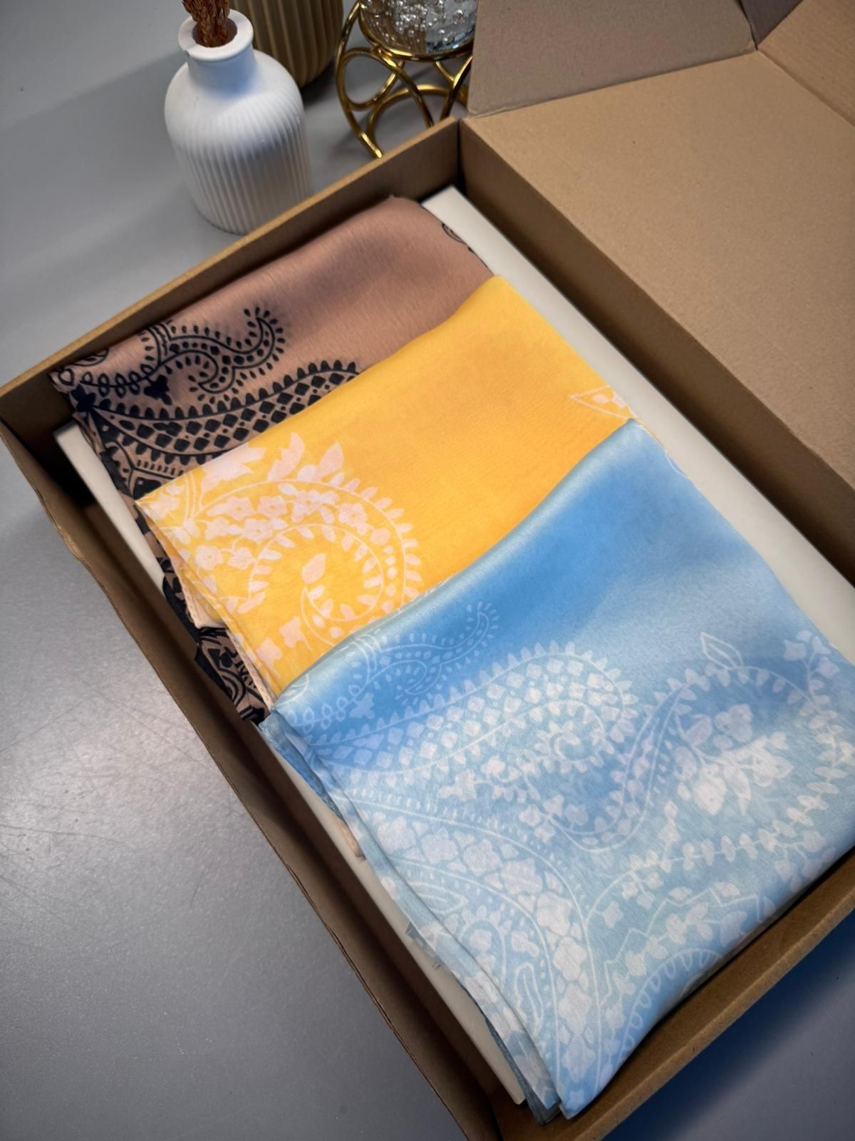 En Çok Satan 3'Lü Havai İpek Şal - KT100253