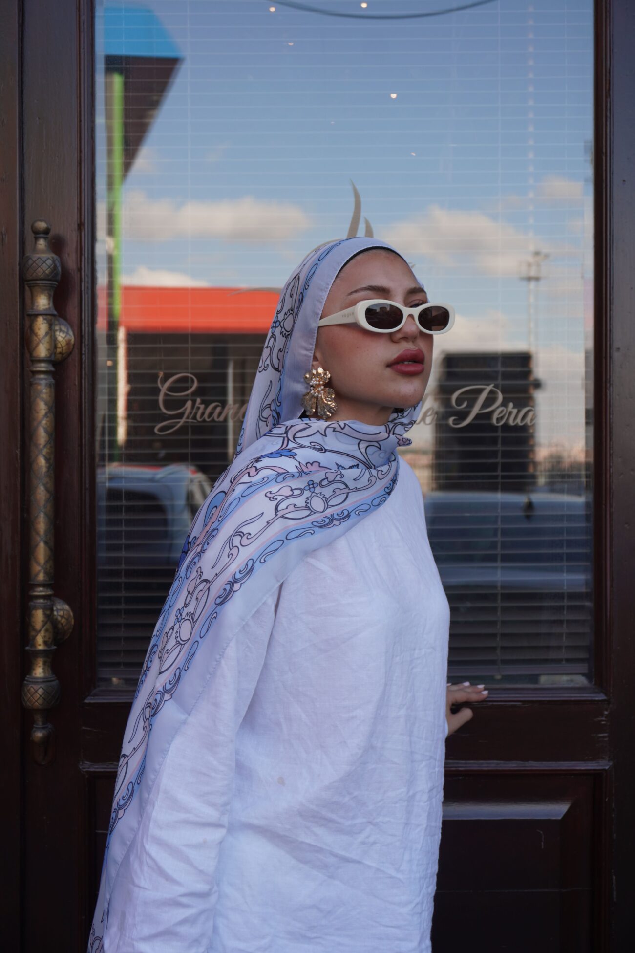 Zerefşan Şal Serisi- 469-003- V-5 - Buz Mavi - Görsel 5