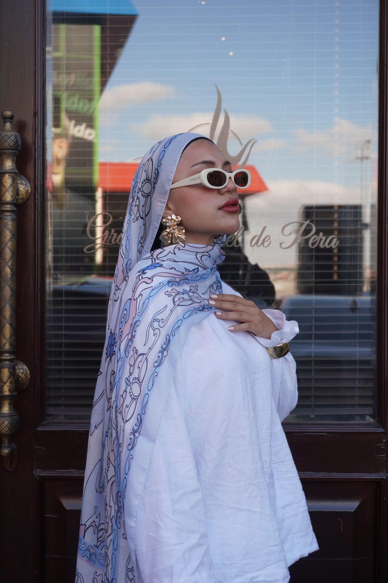 Zerefşan Şal Serisi- 469-003- V-5 - Buz Mavi - Görsel 2