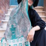 Etnik Etro Desen Pamuk Soft Şal 61534 - Soft Yeşil