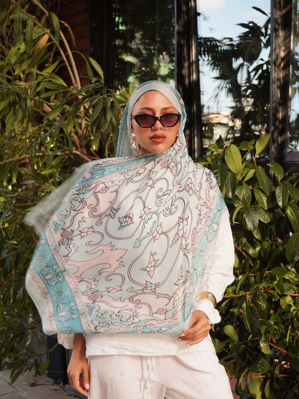 Zerefşan Şal Serisi- 469-003- V-7 - Turkuaz - Görsel 3