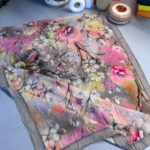 Flowers Kraş Desenli Şal - ŞL100234 - Küllü