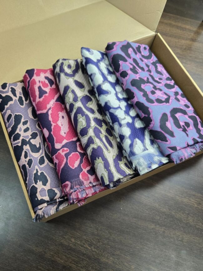 En Çok Satan 5'Li Ala Leopar Naturel Desen Pamuk İpek Şal - KTKT100243