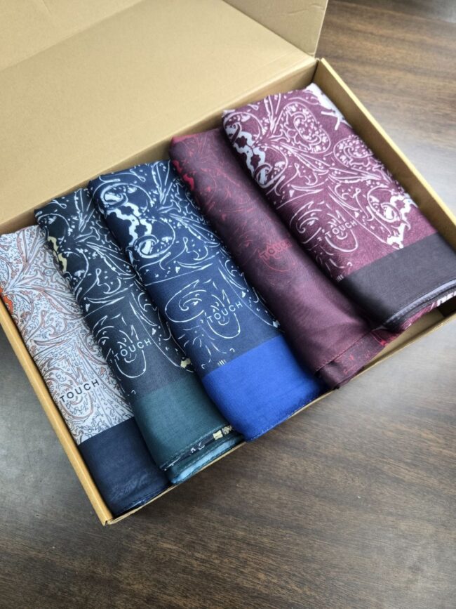 En Çok Satan 5'Lİ Sarmaşık Desen Pamuk İpek Şal - KT41200