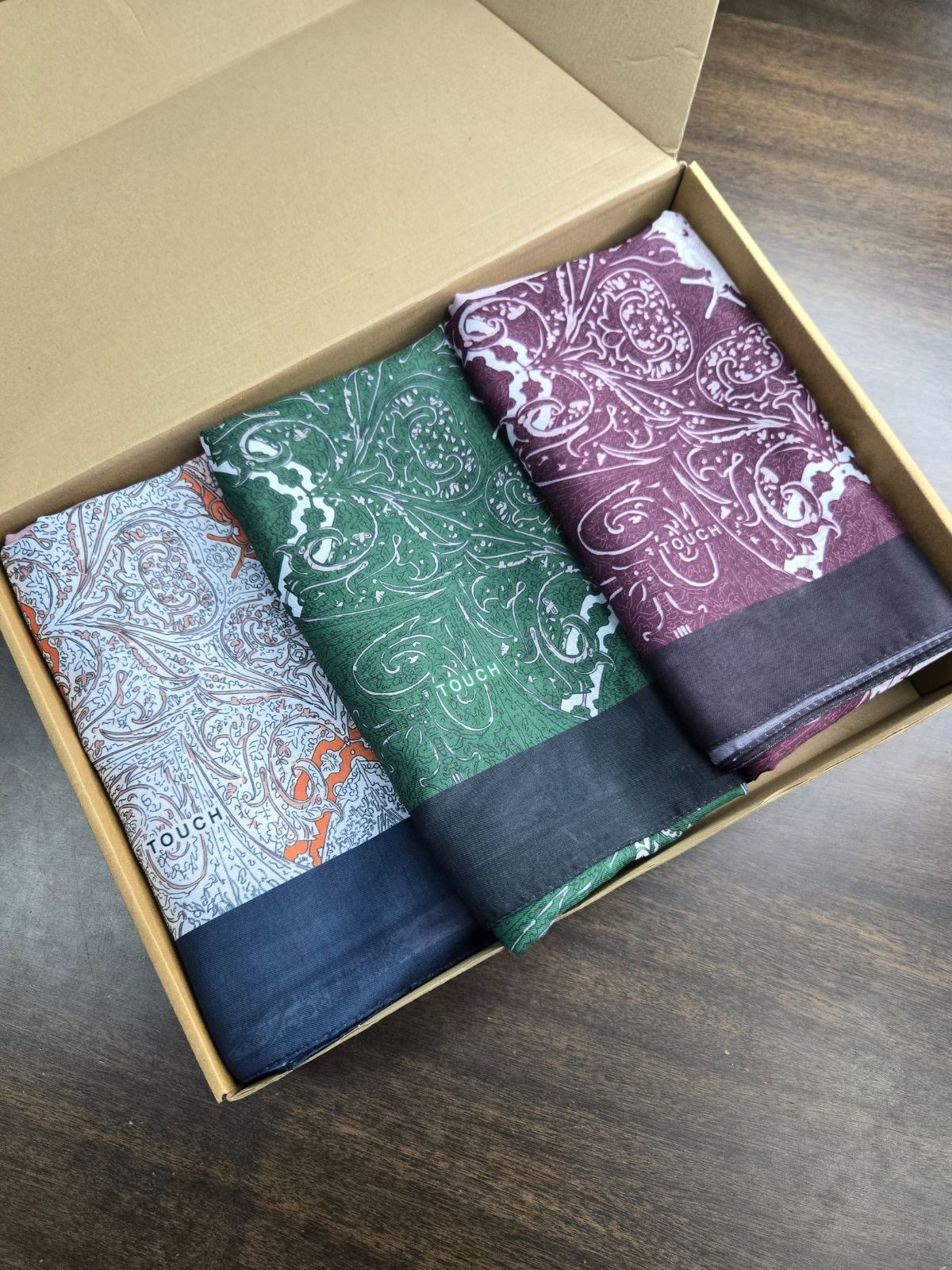 En Çok Satan 3'Lü Sarmaşık Desen Pamuk İpek Şal - KT41200