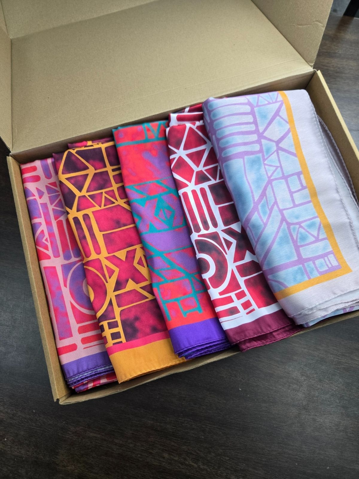 En Çok Satan 5'Lİ Oxxo  Desen Vual İpek Eşarp - KT6203662