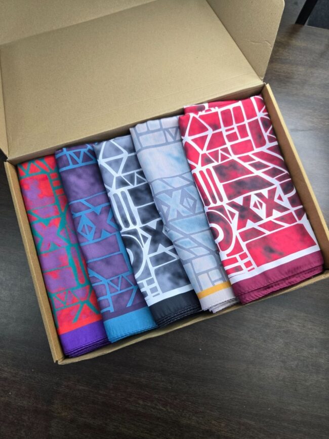 En Çok Satan 5'Lİ Oxxo  Desen Vual İpek Eşarp - KT6203662