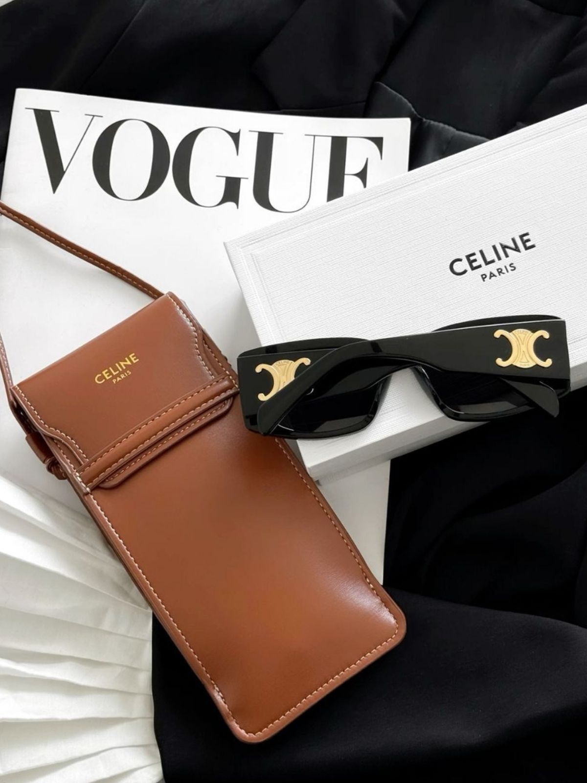 Celine Premium Çanta - Kahve