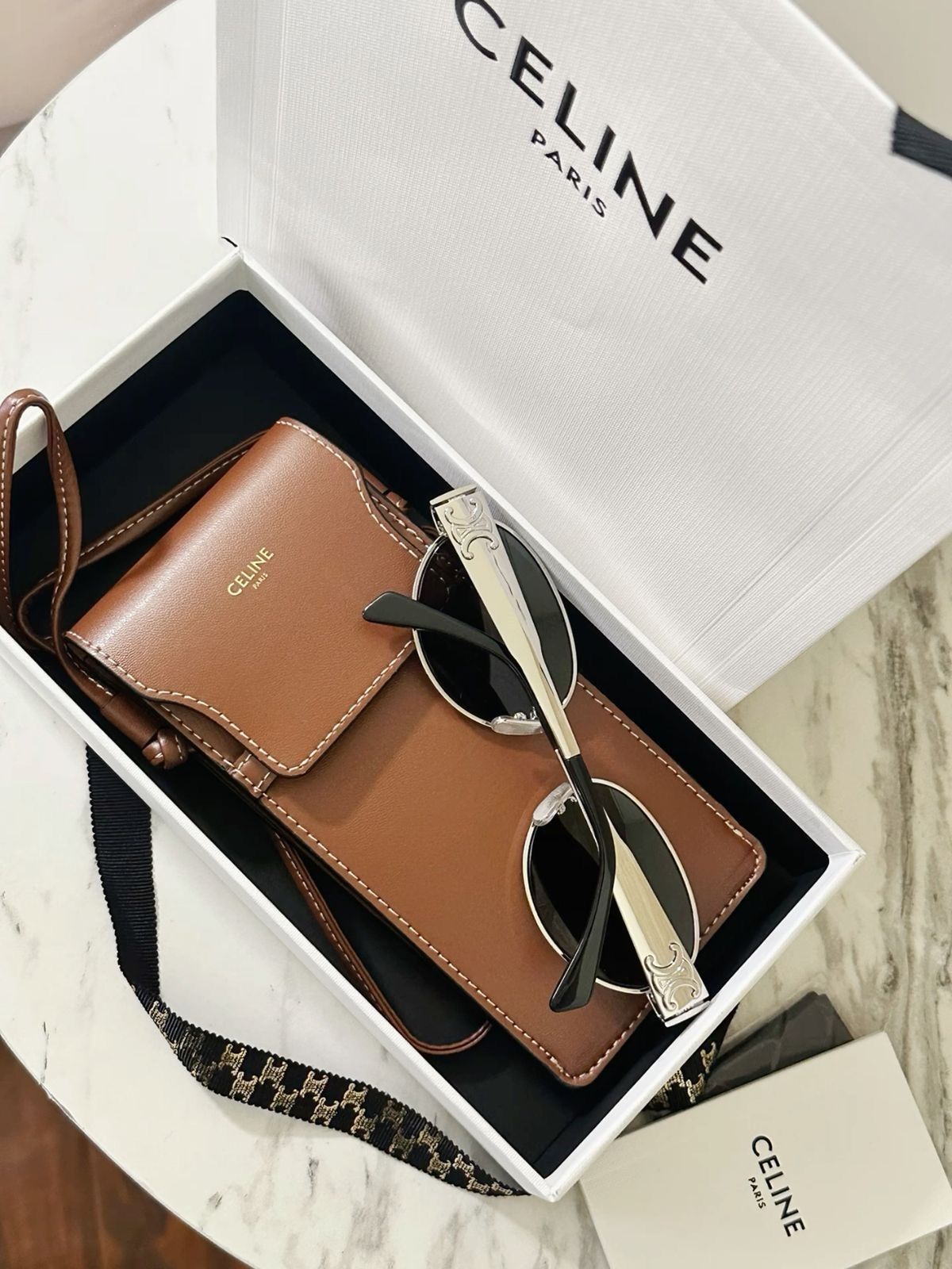 Celine Premium Çanta - Kahve - Görsel 2