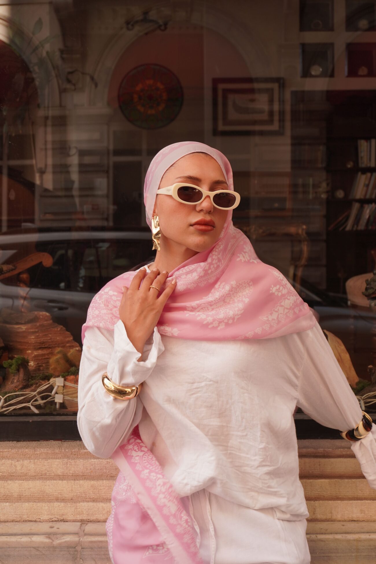 Havai Şal Serisi- 469-001- V-11- Pembe Rüya - Görsel 4