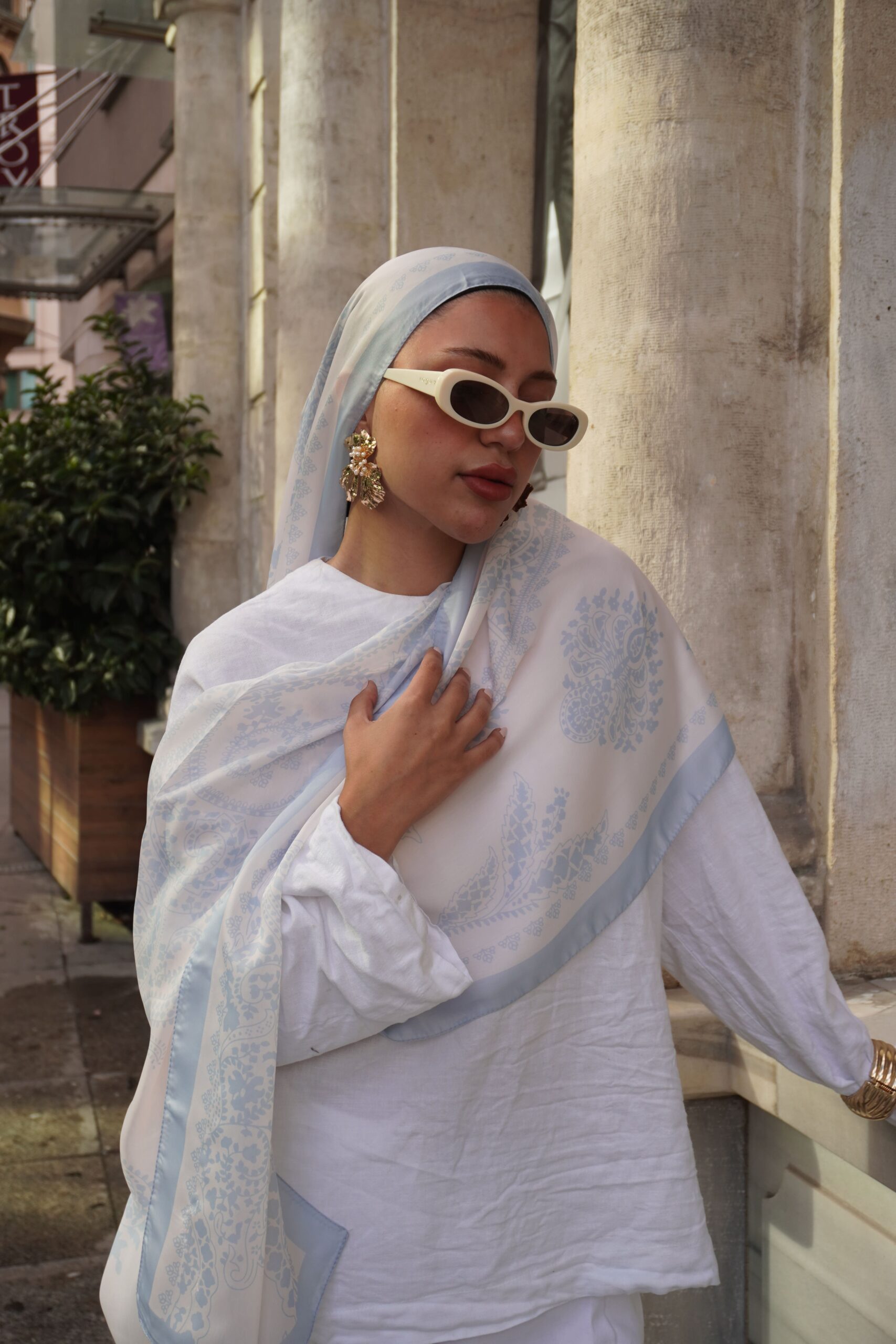 Havai Şal Serisi- 469-001- V-8- Buz Mavi