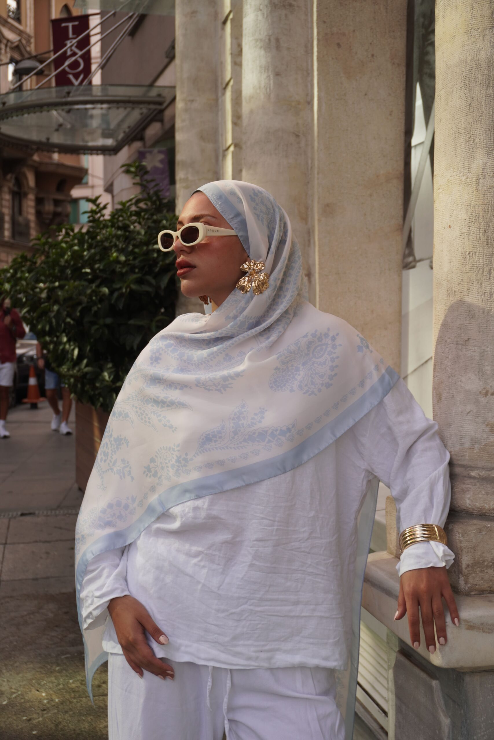 Havai Şal Serisi- 469-001- V-8- Buz Mavi - Görsel 2