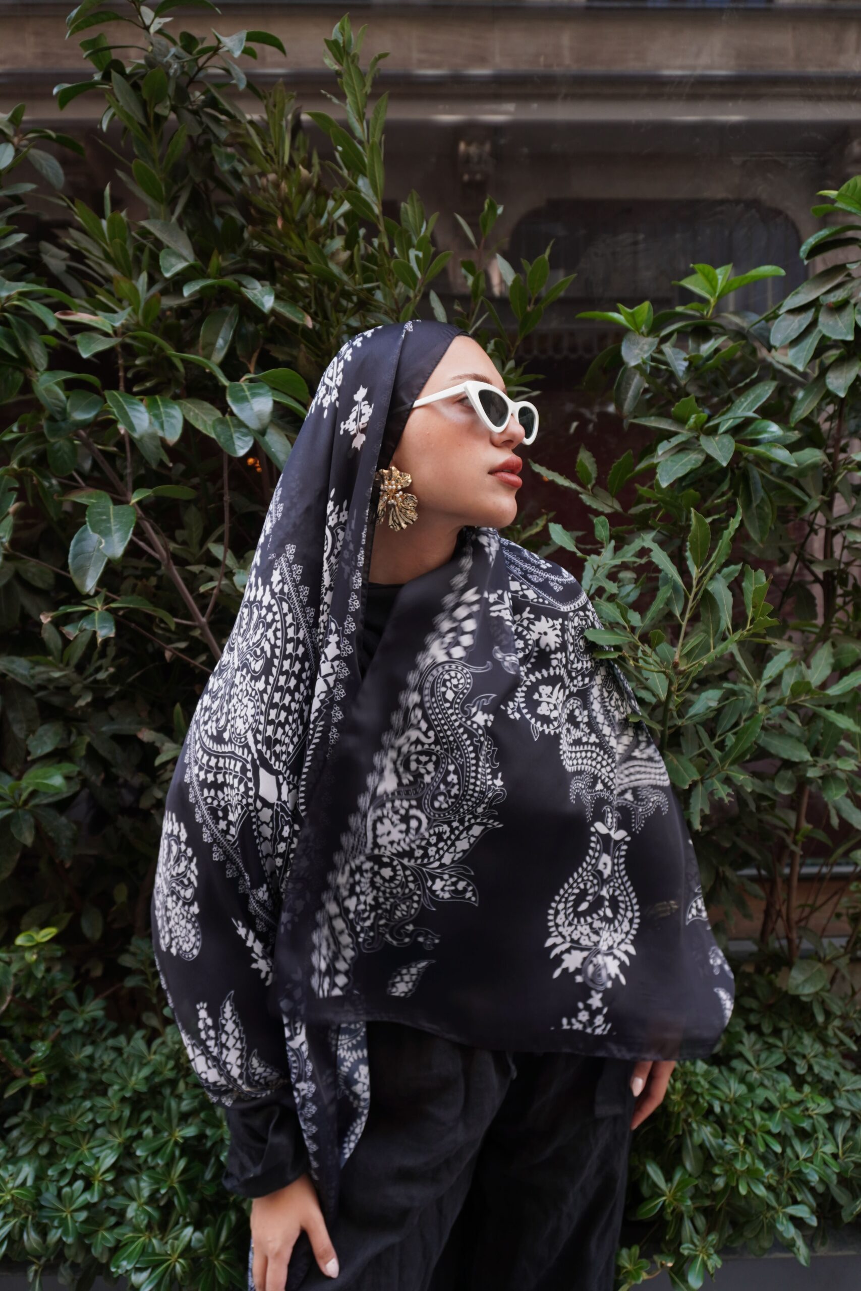 Havai Şal Serisi- 469-001- V-16 - Siyah - Görsel 2