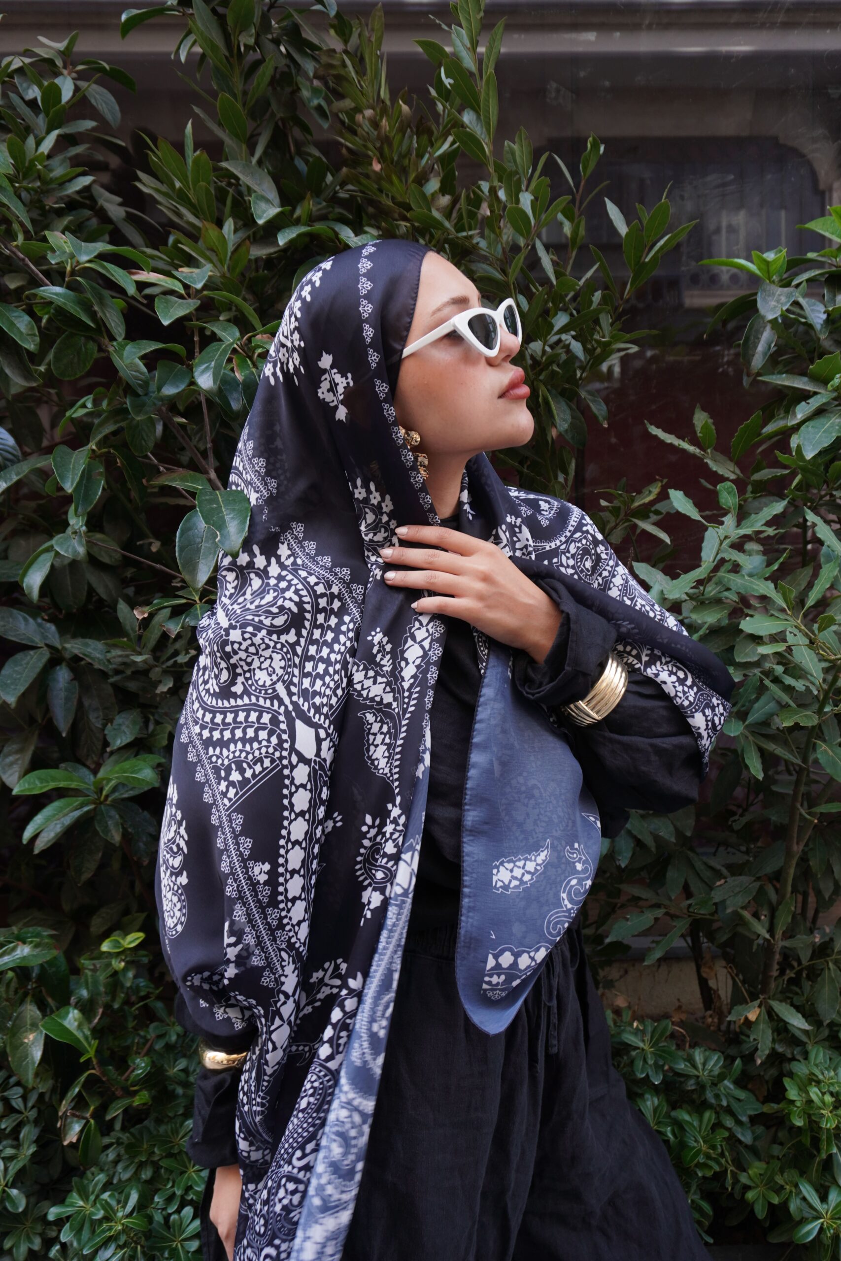 Havai Şal Serisi- 469-001- V-16 - Siyah - Görsel 4