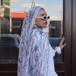 Zerefşan Şal Serisi- 469-003- V-5 - Buz Mavi